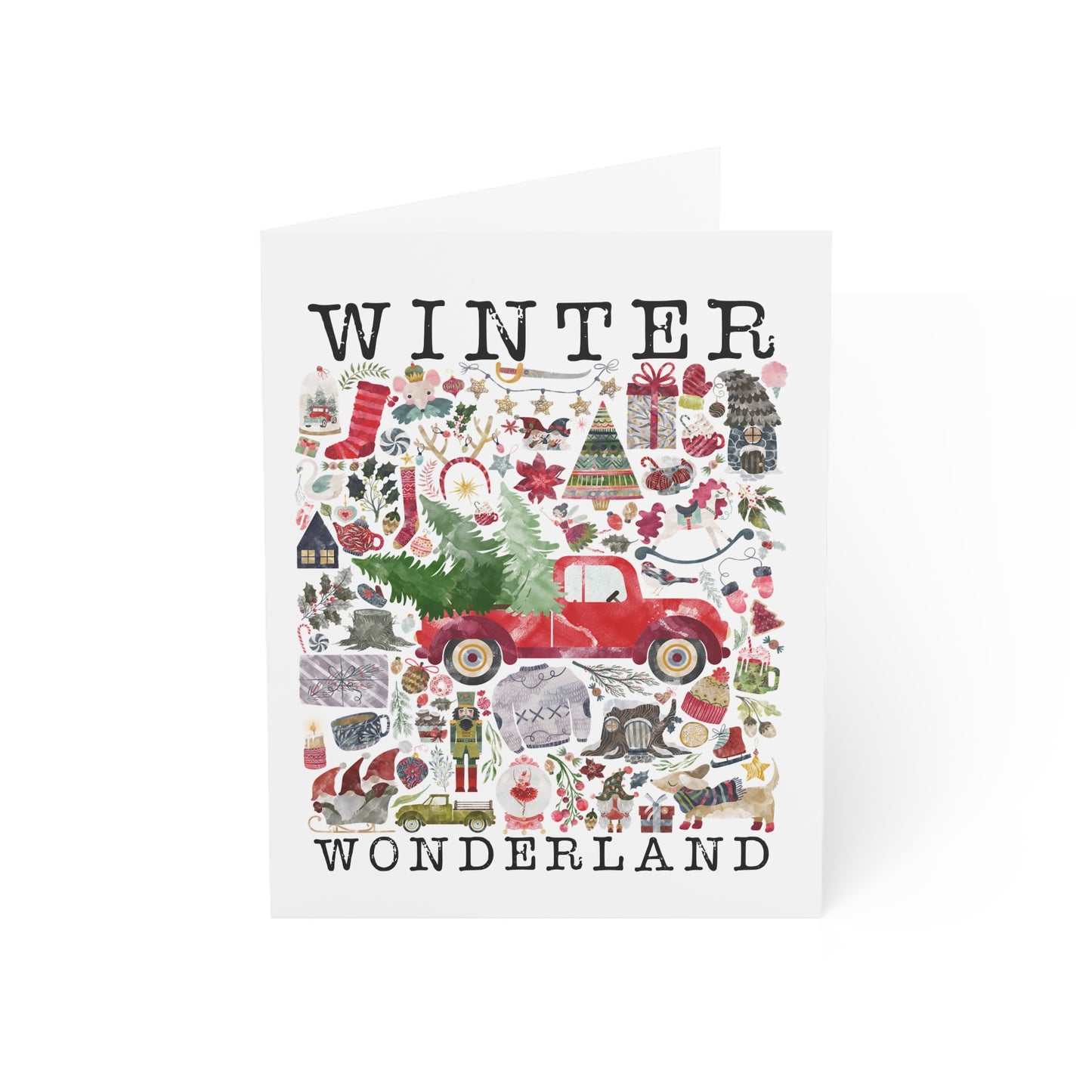 Wintr wonderland Greeting Cards (1, 10, 30, and 50pcs)