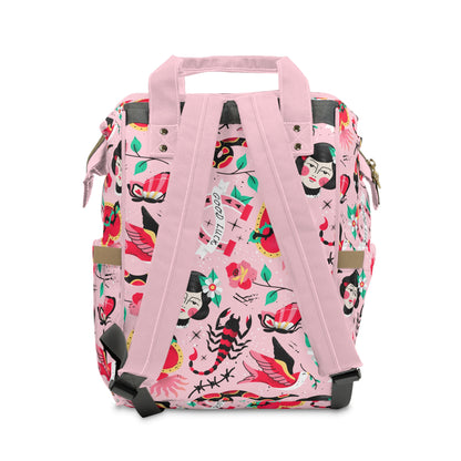 Pretty in ink Multifunctional Diaper Backpack