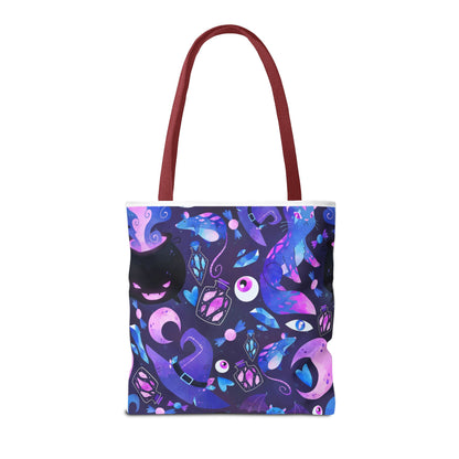 Crystal Kitty Trick r Treat Tote Bag