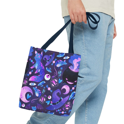 Crystal Kitty Trick r Treat Tote Bag