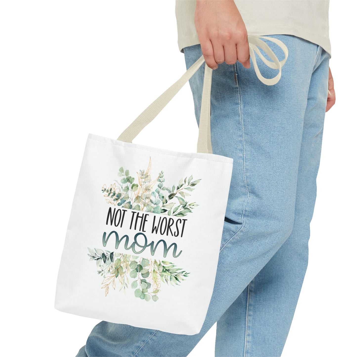 Not the Worst Mom Tote Bag Eco-Friendly Tote Bag | Stylish & Durable | Custom Designs | Perfect for Shopping or Travel