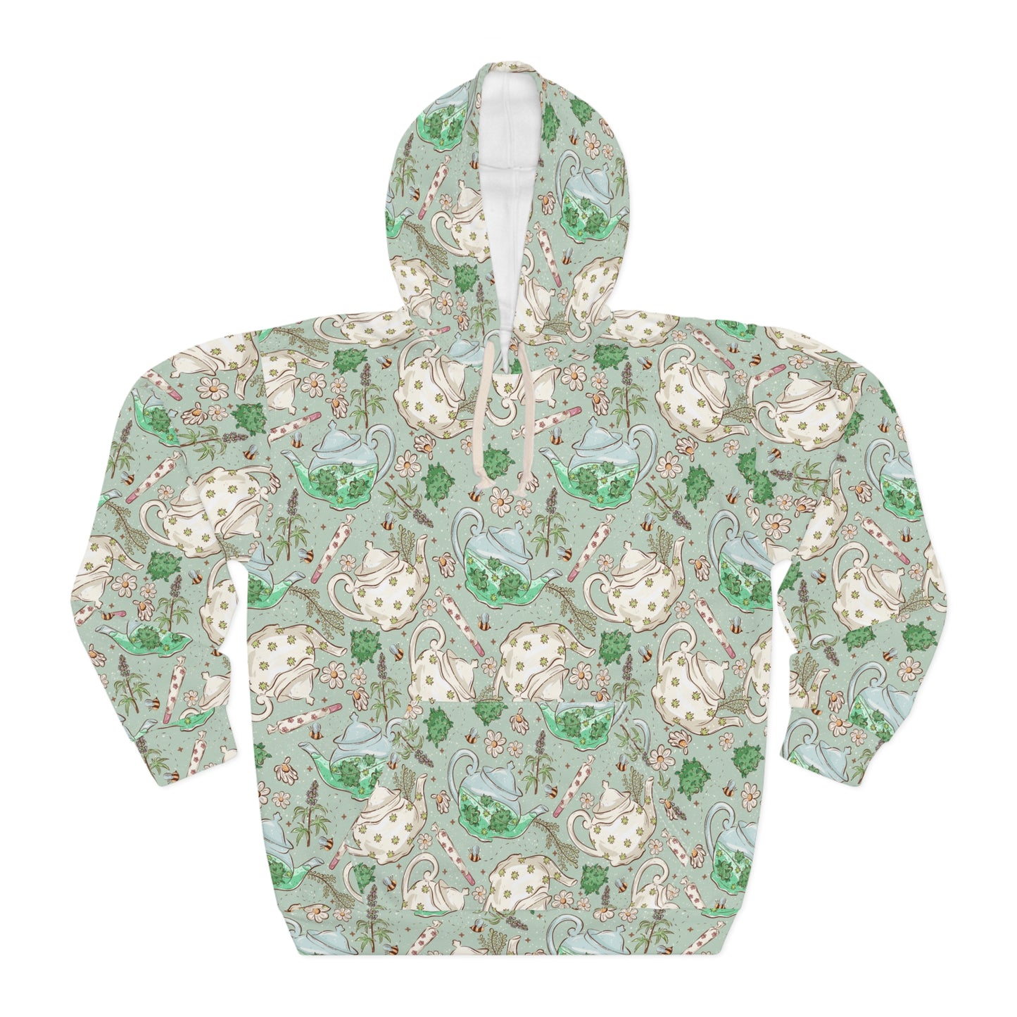 Tea POT Unisex Pullover Hoodie (AOP)