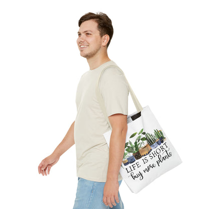 Buy More Plants Tote Bag Eco-Friendly Tote Bag | Stylish & Durable | Custom Designs | Perfect for Shopping or Travel