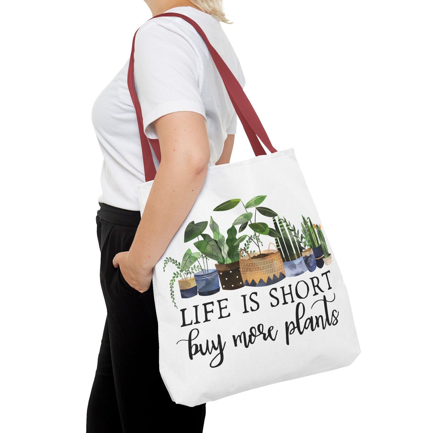 Buy More Plants Tote Bag Eco-Friendly Tote Bag | Stylish & Durable | Custom Designs | Perfect for Shopping or Travel