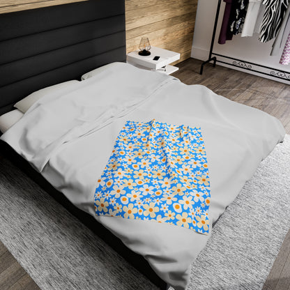 Yolk and Petal Velveteen Plush Blanket