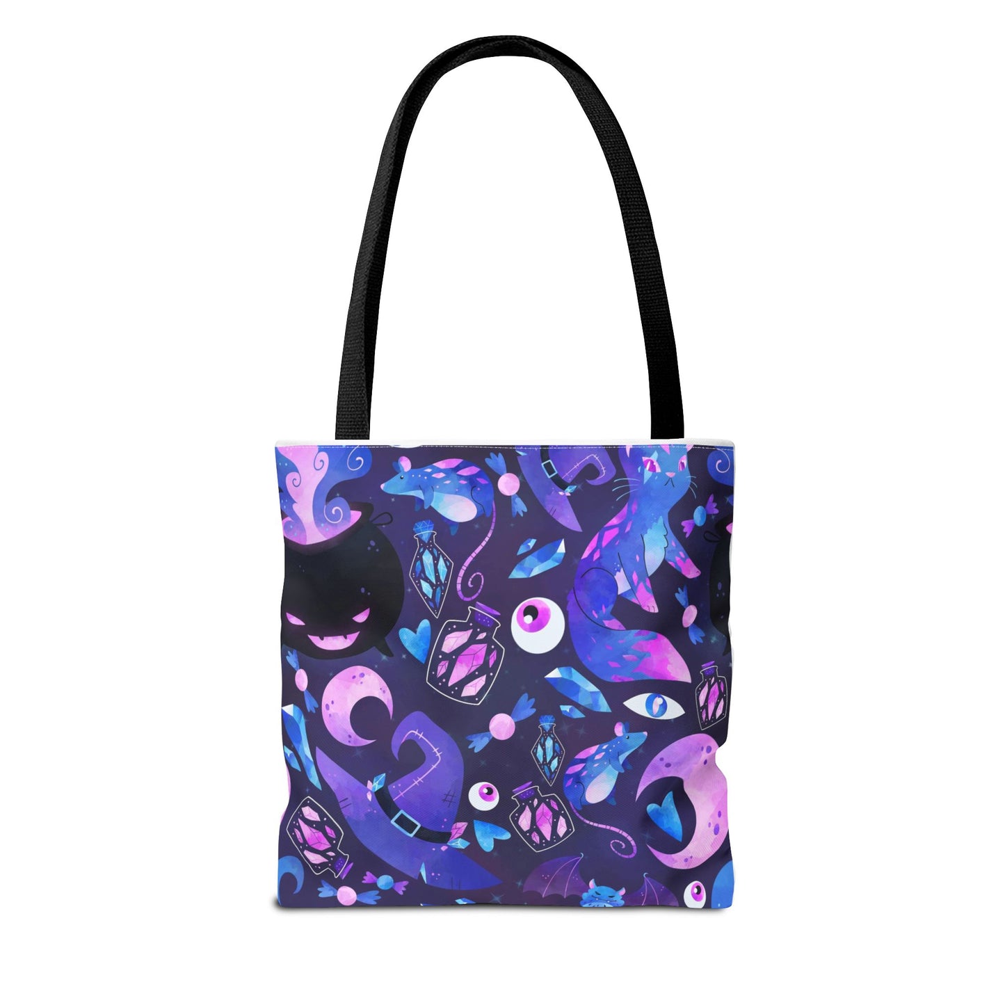 Crystal Kitty Trick r Treat Tote Bag