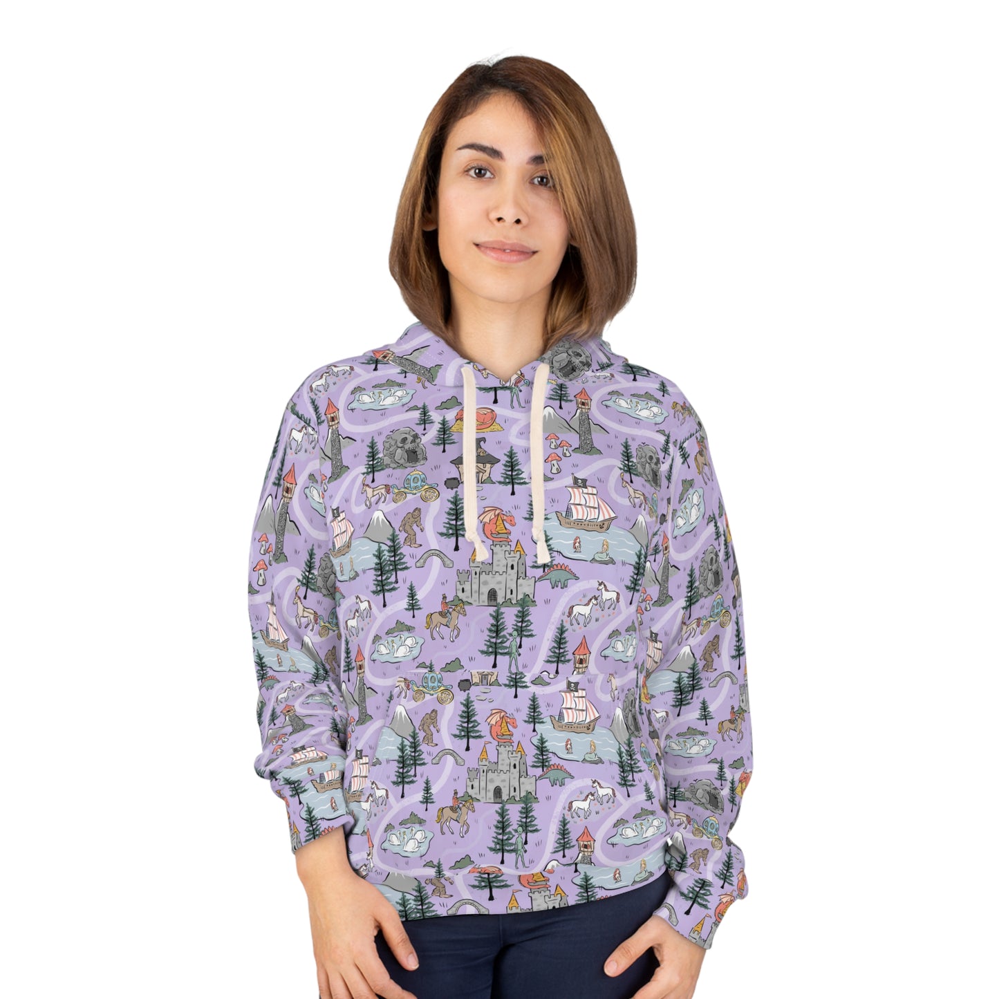 The Land of Make Believe  Unisex Pullover Hoodie (AOP)