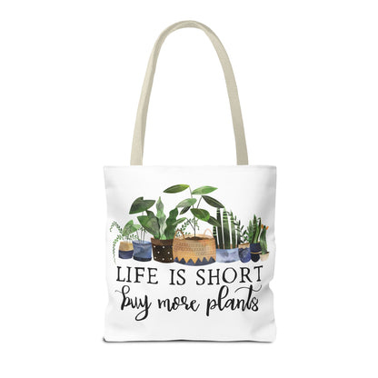 Buy More Plants Tote Bag Eco-Friendly Tote Bag | Stylish & Durable | Custom Designs | Perfect for Shopping or Travel