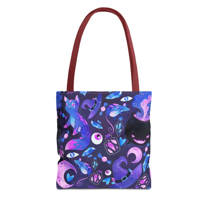 Crystal Kitty Trick r Treat Tote Bag