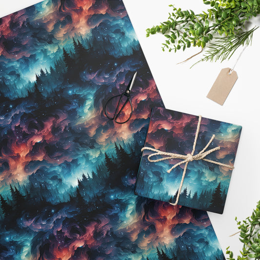 Bedtime Borealis Wrapping Paper