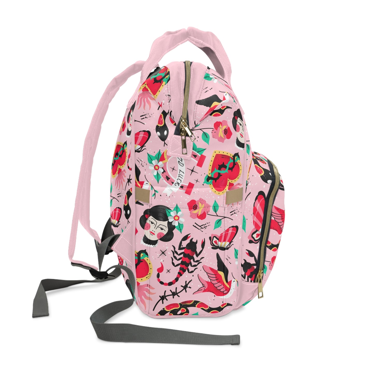 Pretty in ink Multifunctional Diaper Backpack