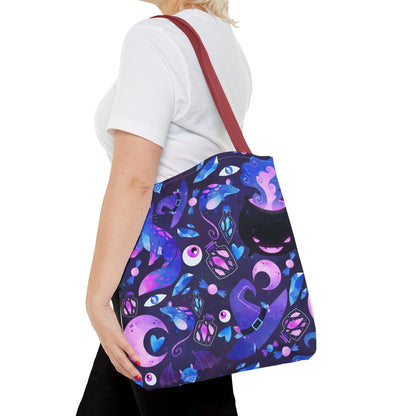 Crystal Kitty Trick r Treat Tote Bag