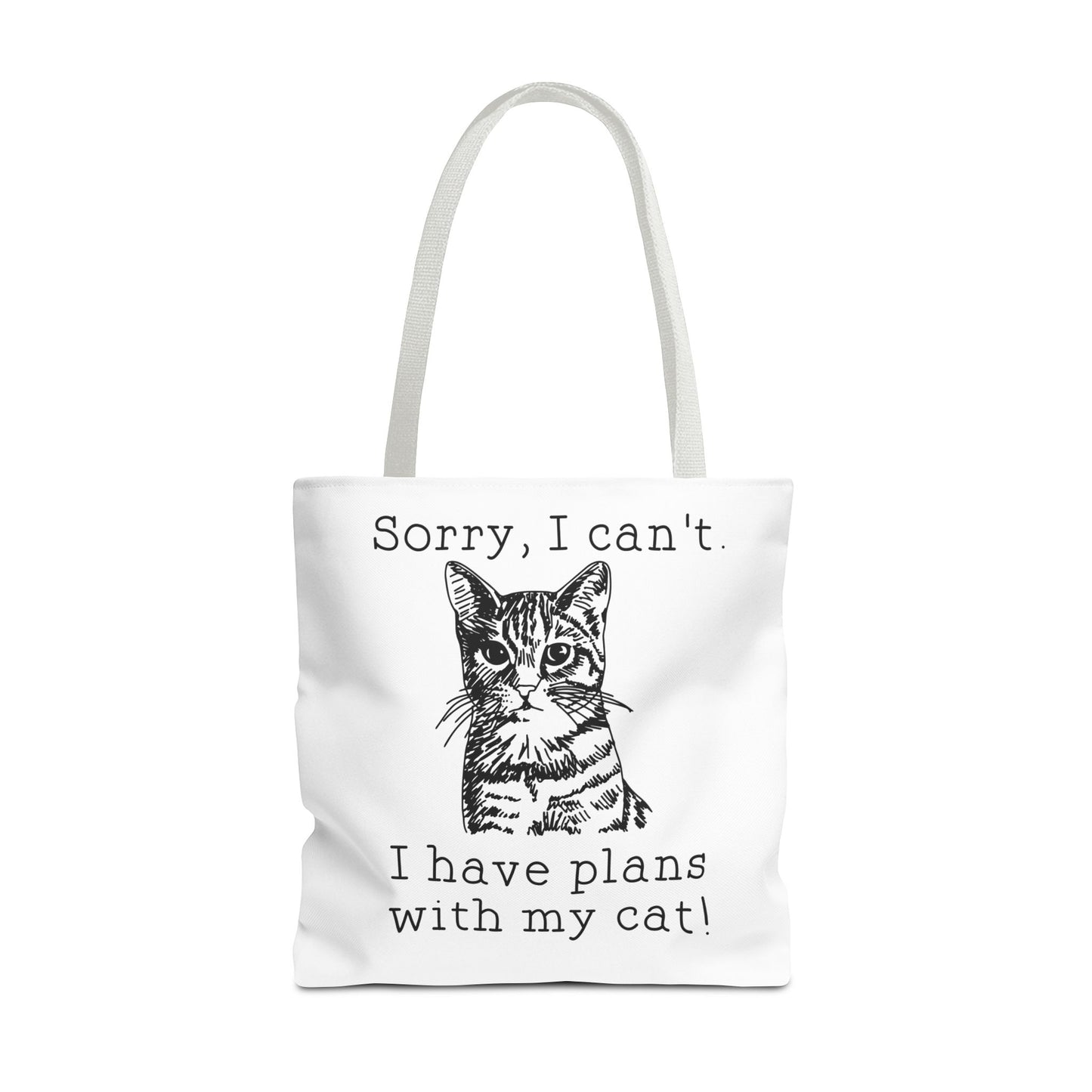 i have plans with my Cat Tote Bag Eco-Friendly Tote Bag | Stylish & Durable | Custom Designs | Perfect for Shopping or Travel