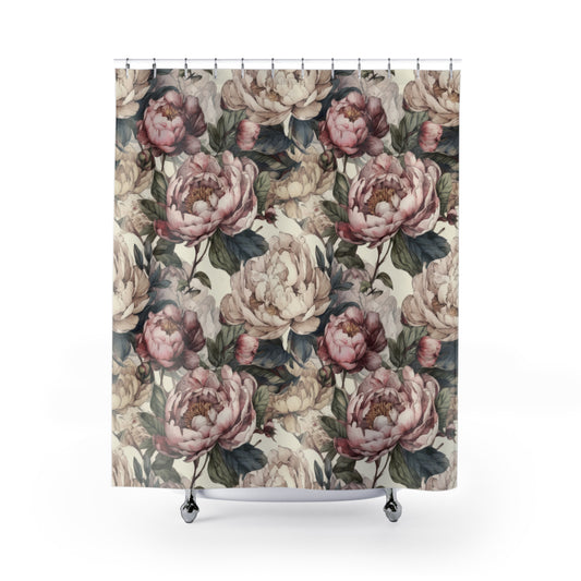 A Peony for your Thoughts Shower Curtain