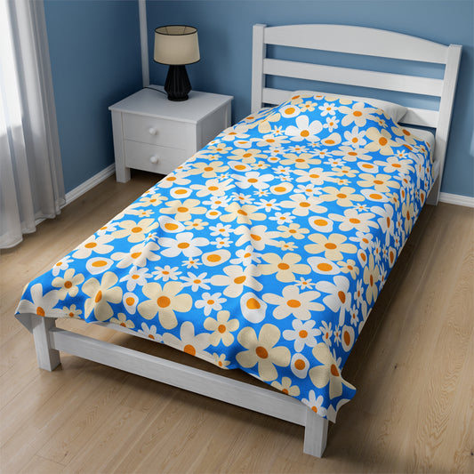 Yolk and Petal Velveteen Plush Blanket