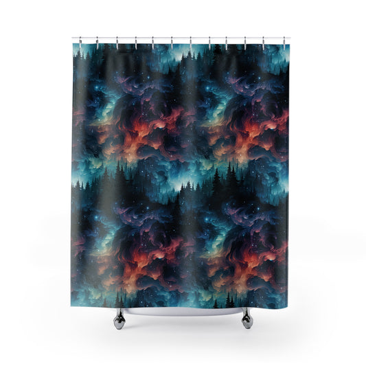 Bedtime Borealis Shower Curtain