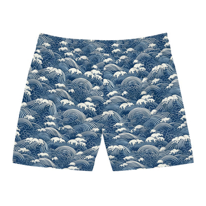 Smile and Wave Men's Mid-Length Swim Shorts