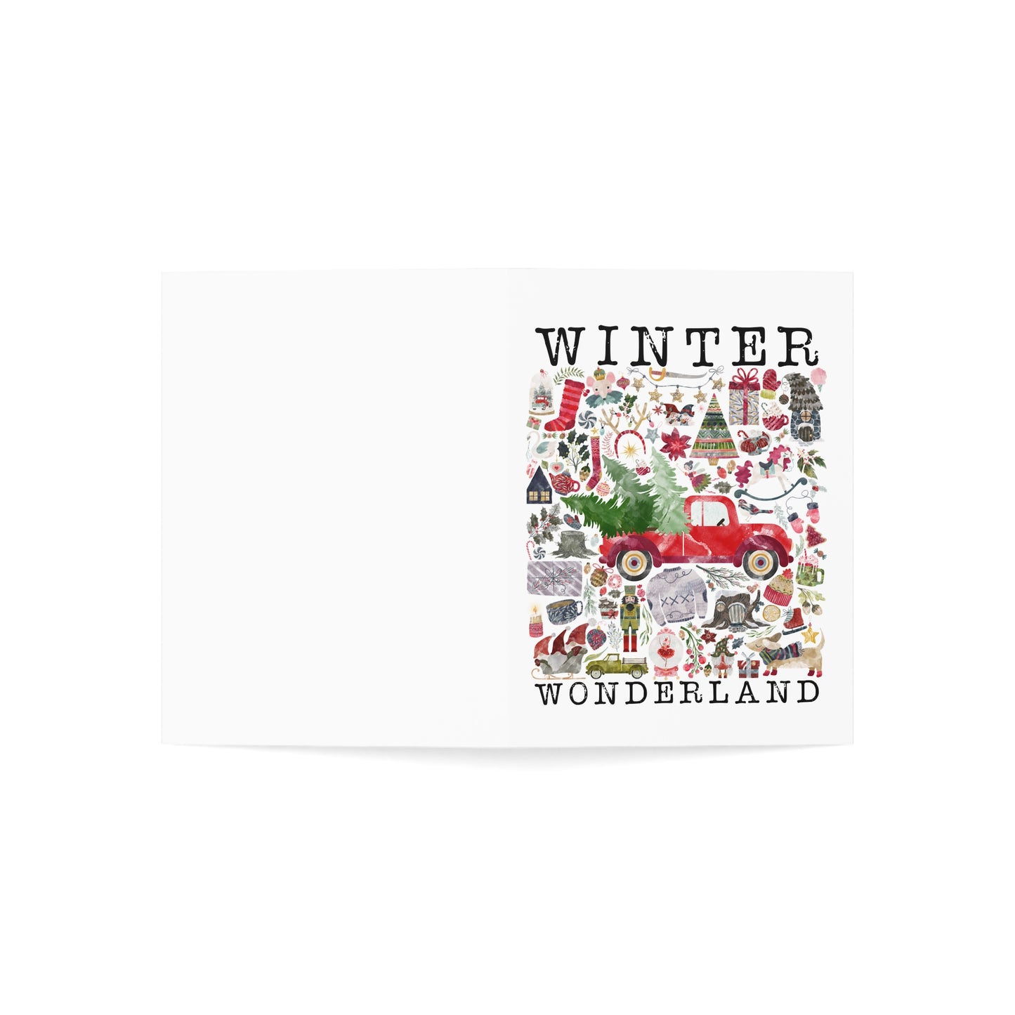 Wintr wonderland Greeting Cards (1, 10, 30, and 50pcs)