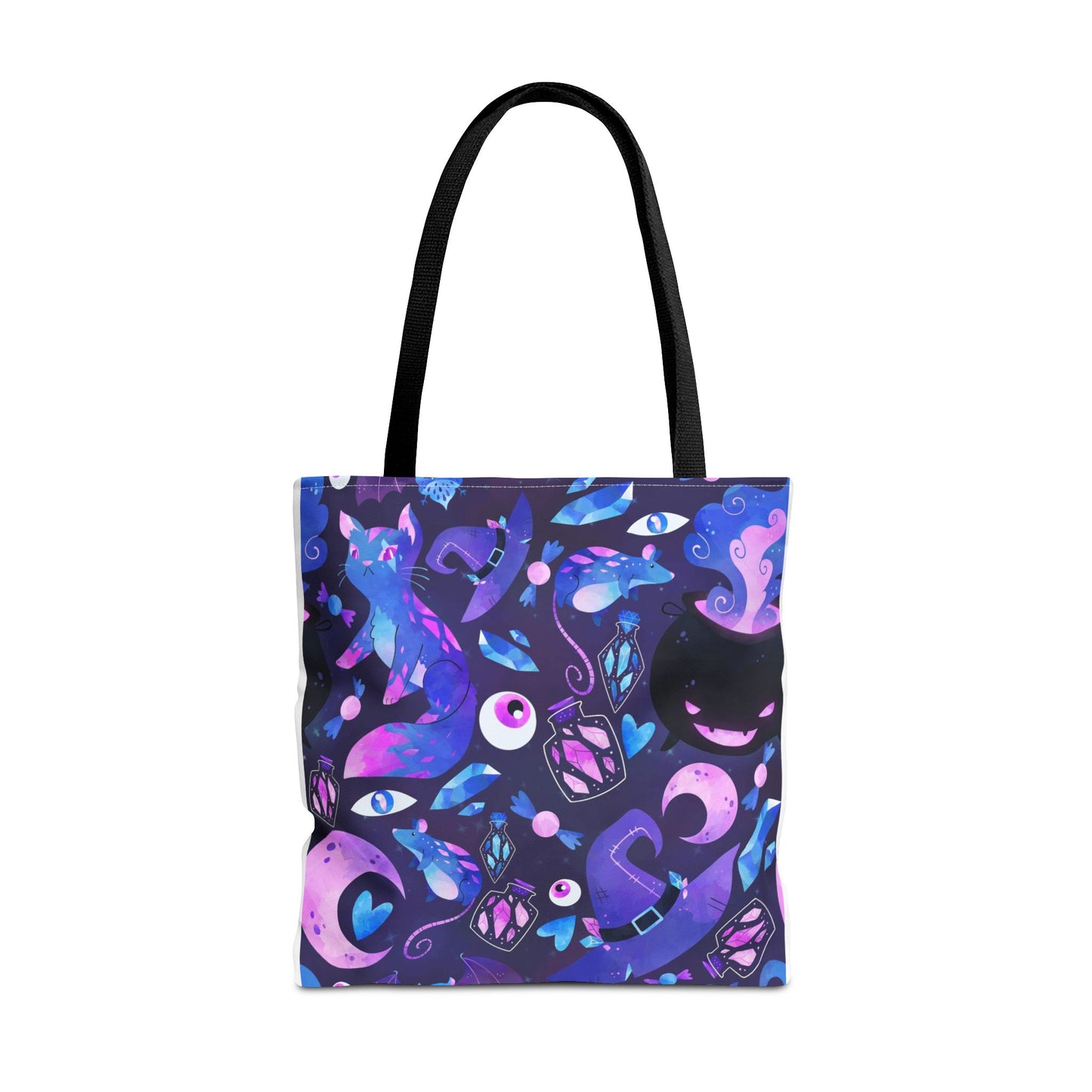 Crystal Kitty Trick r Treat Tote Bag