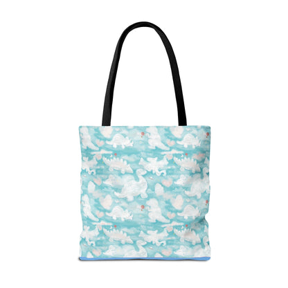 Lettie's dinos Tote Bag Eco-Friendly Tote Bag | Stylish & Durable | Custom Designs | Perfect for Shopping or Travel