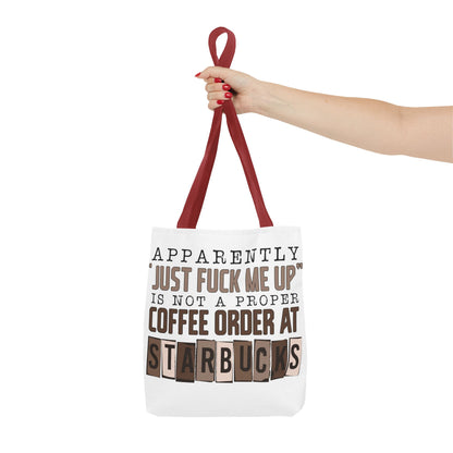 Just F*** me up Tote Bag | Stylish & Durable | Custom Designs | Perfect for Shopping or Travel