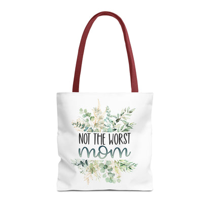 Not the Worst Mom Tote Bag Eco-Friendly Tote Bag | Stylish & Durable | Custom Designs | Perfect for Shopping or Travel