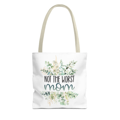 Not the Worst Mom Tote Bag Eco-Friendly Tote Bag | Stylish & Durable | Custom Designs | Perfect for Shopping or Travel