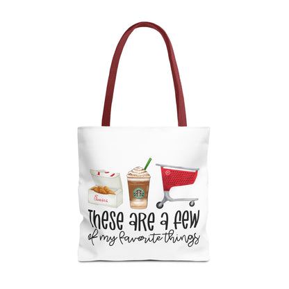 A few of my Favorite things Tote Bag Eco-Friendly Tote Bag | Stylish & Durable | Custom Designs | Perfect for Shopping or Travel