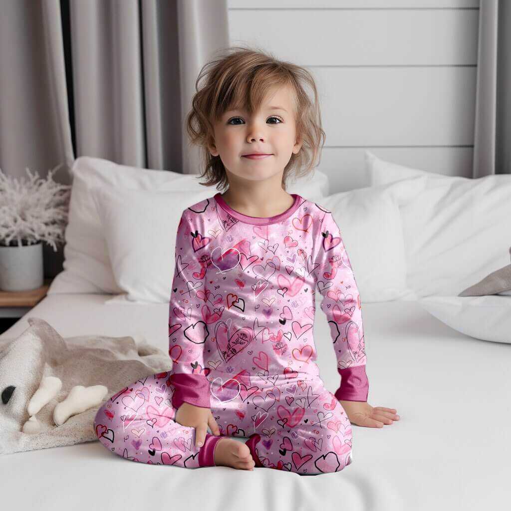 Bamboo Besties Bamboo Two Piece Pajama Set All Bamboo 2 Piece 25 WrenIvyCo