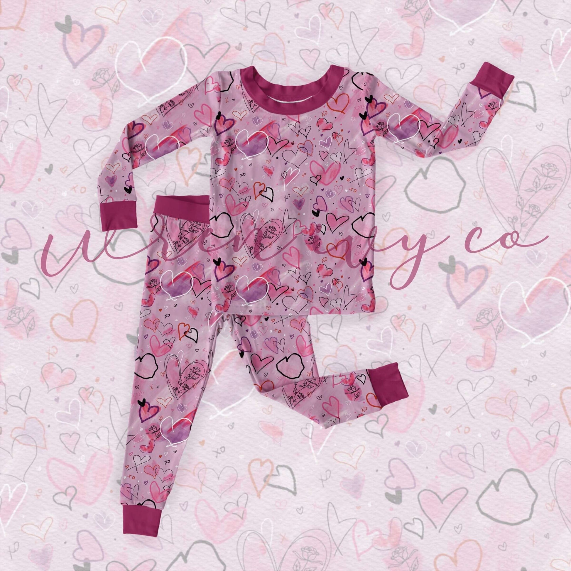 Bamboo Besties Bamboo Two Piece Pajama Set All Bamboo 2 Piece 25 WrenIvyCo