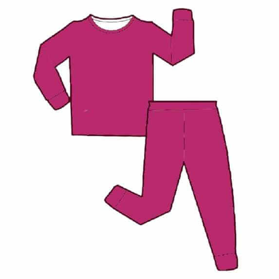 Basic Bamboo 2pc Set Pajamas - It's Magenta, B!tch BOGO Bamboo 2 Piece 30 WrenIvyCo