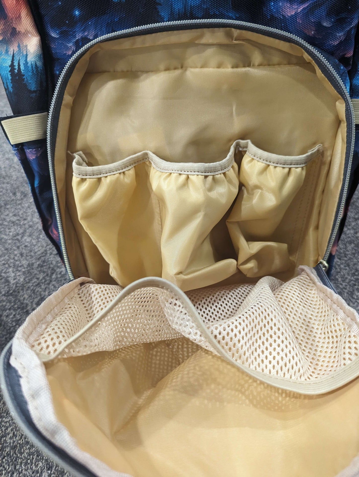 Bedtime Borealis Multifunctional Diaper Backpack All Bags 59 WrenIvyCo