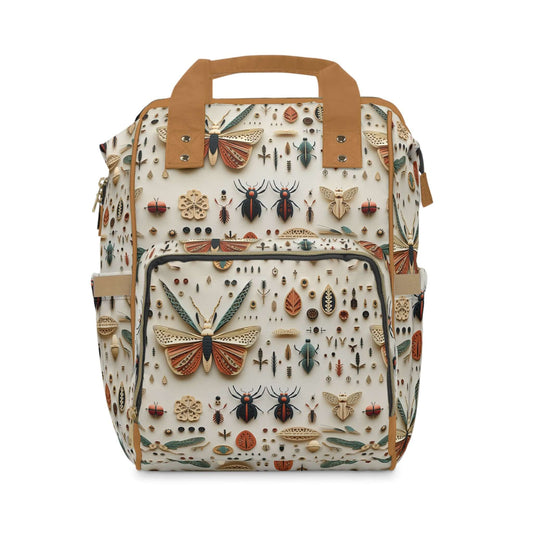 Bugs and Kisses Multifunctional Diaper Backpack-Brown straps All Bags 59 WrenIvyCo