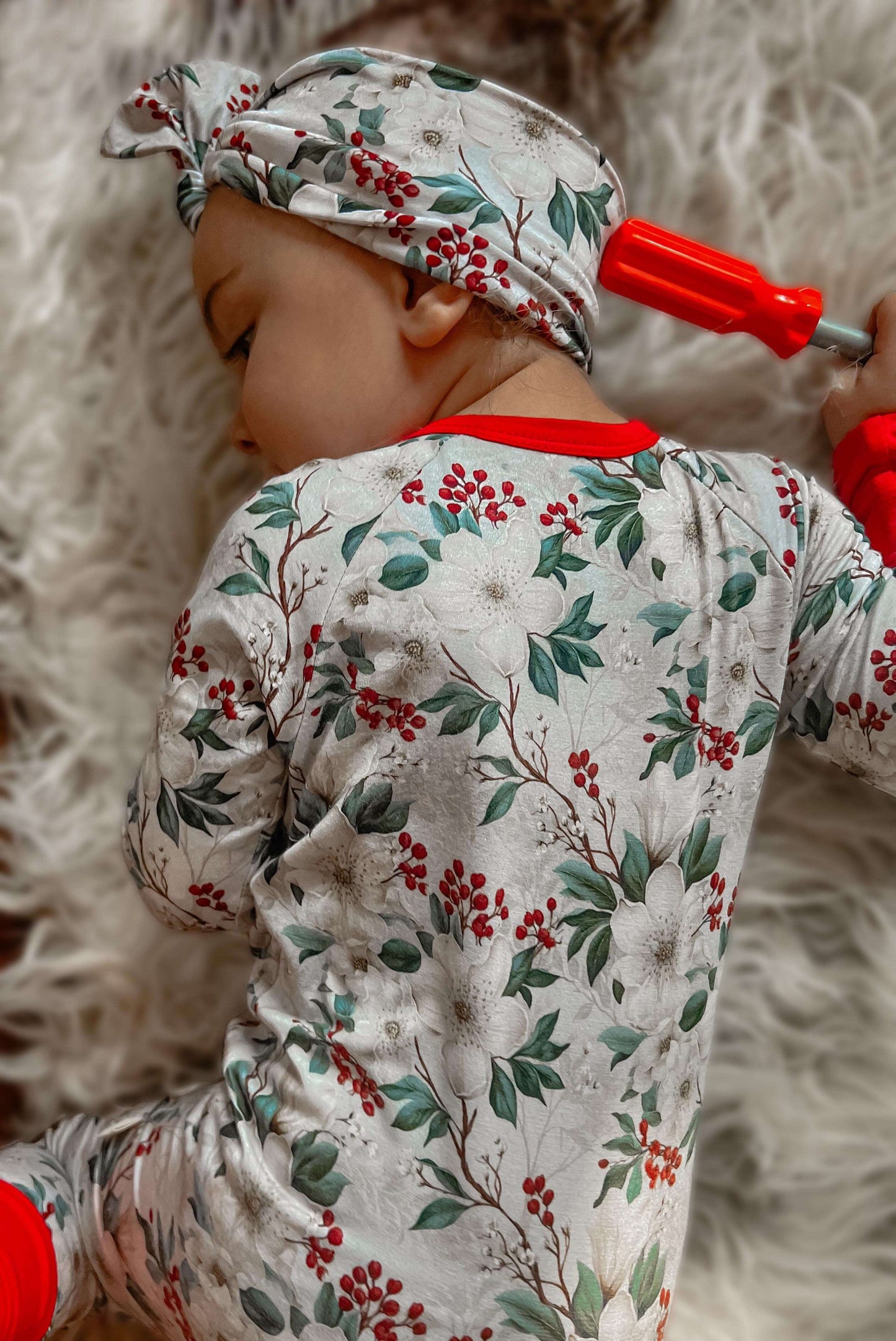 Holly Days ZIPPIE ROMPER Bamboo Pajamas BOGO Pajama 34 WrenIvyCo