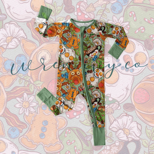 Cottagecore Brekkie Bamboo Baby Pajamas-Pre Order due November