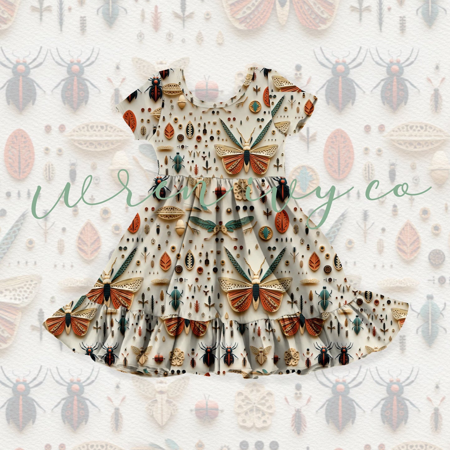 Bugs and Kisses Bamboo Twirl Dress