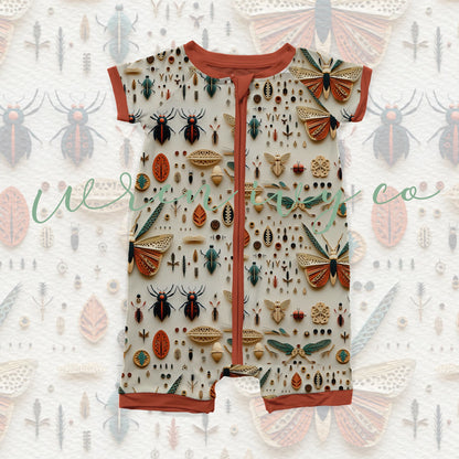 Bugs and Kisses Bamboo Shortie Romper