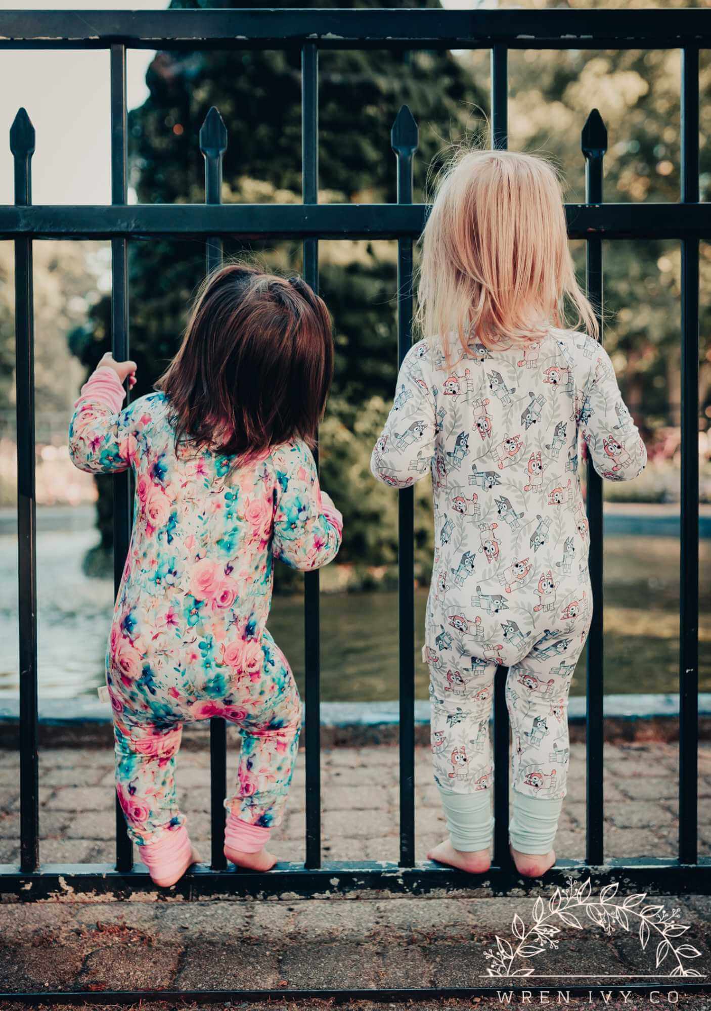 Seaside Blooms Bamboo Baby Pajamas