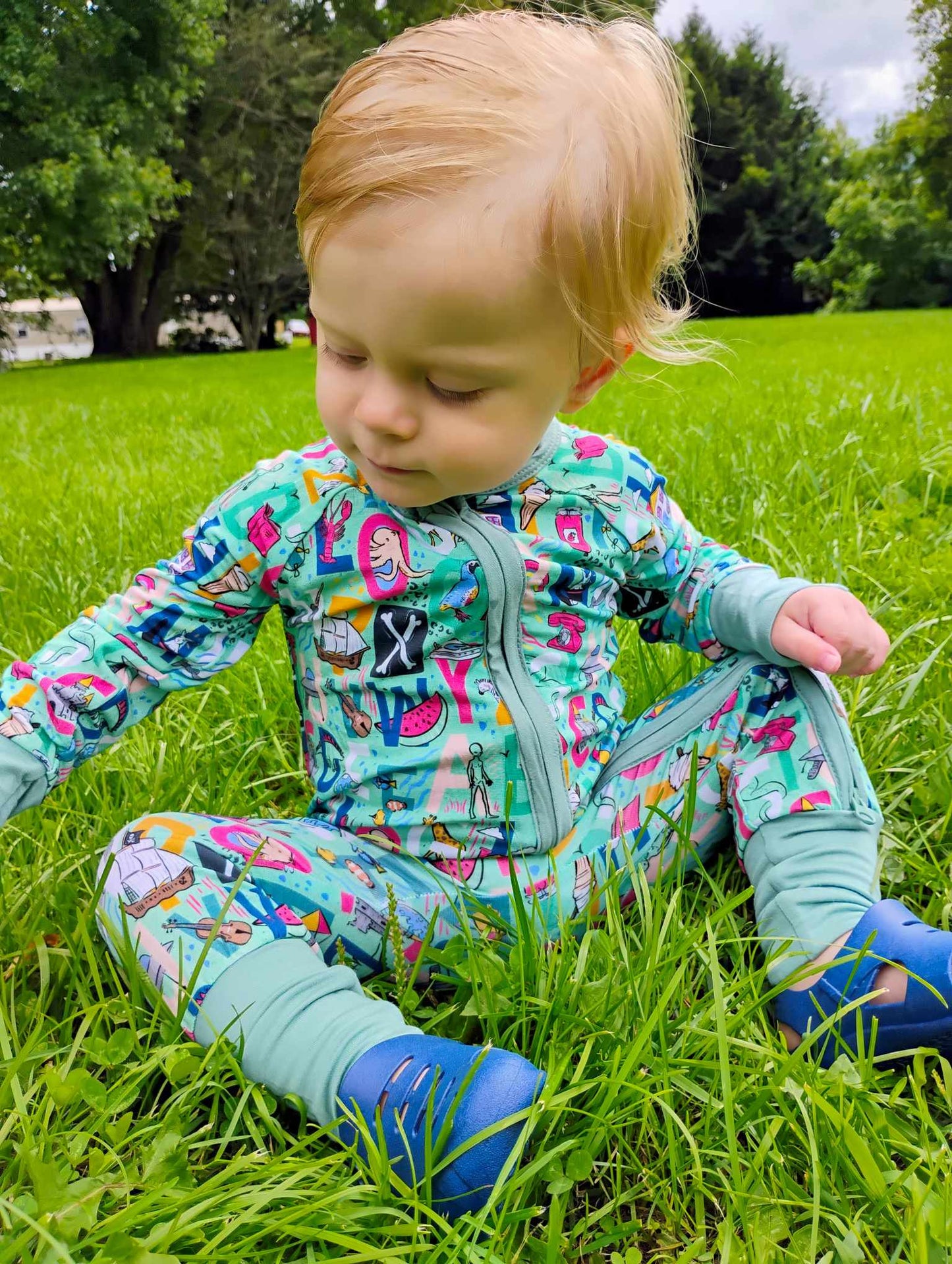 B is for Bamboo Zippie Romper