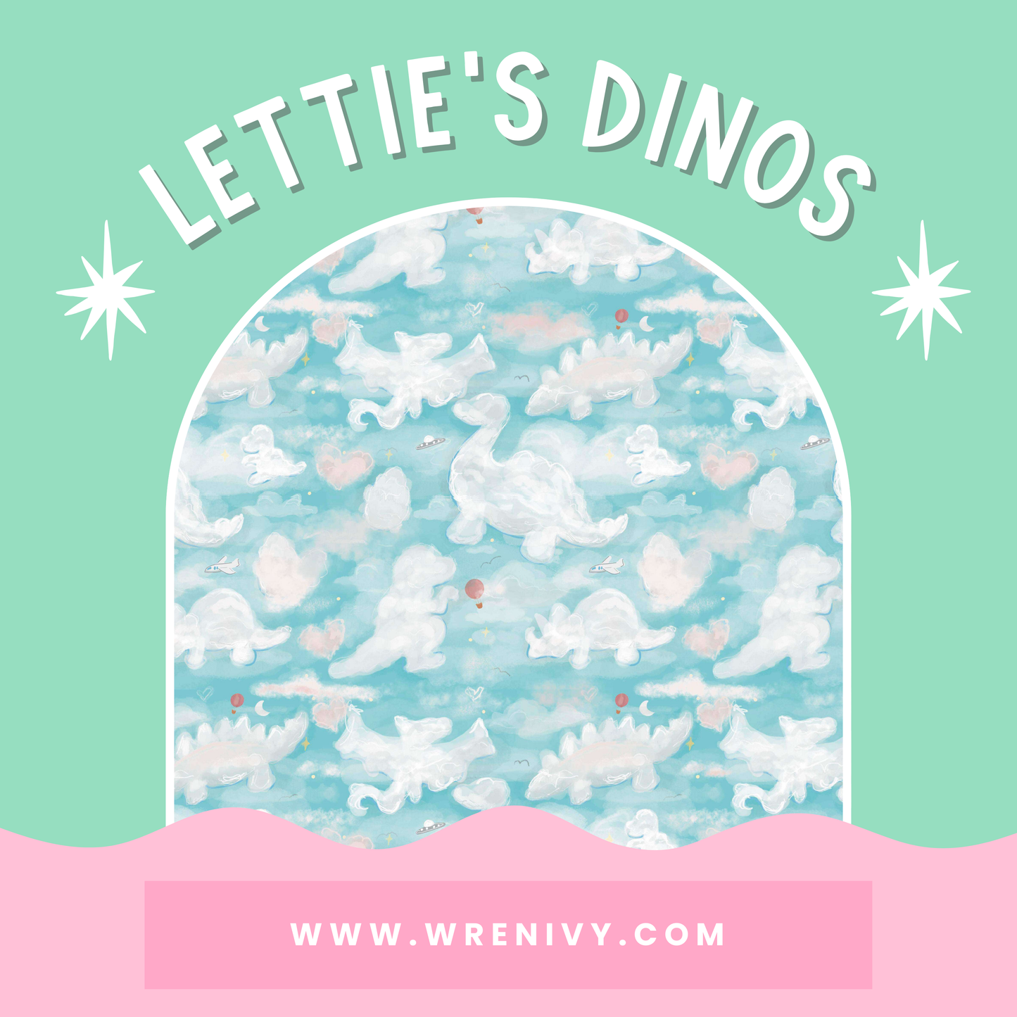 Lettie's Dinos Bamboo Zippie Pajamas Pre-sale due end of December