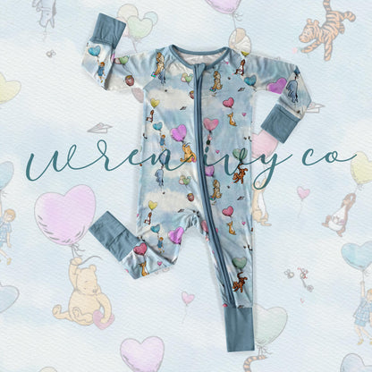 On Cloud Nine Bamboo Zippie Pajamas Pre-sale due end of December Classic Winnie the Pooh