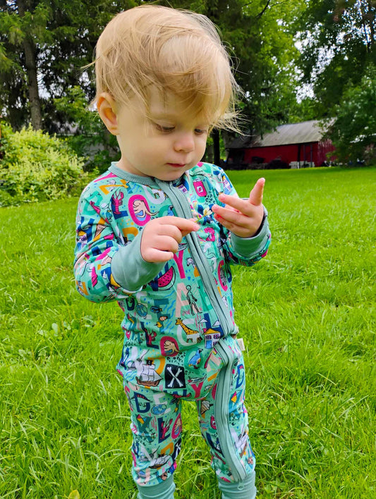 B is for Bamboo Zippie Romper