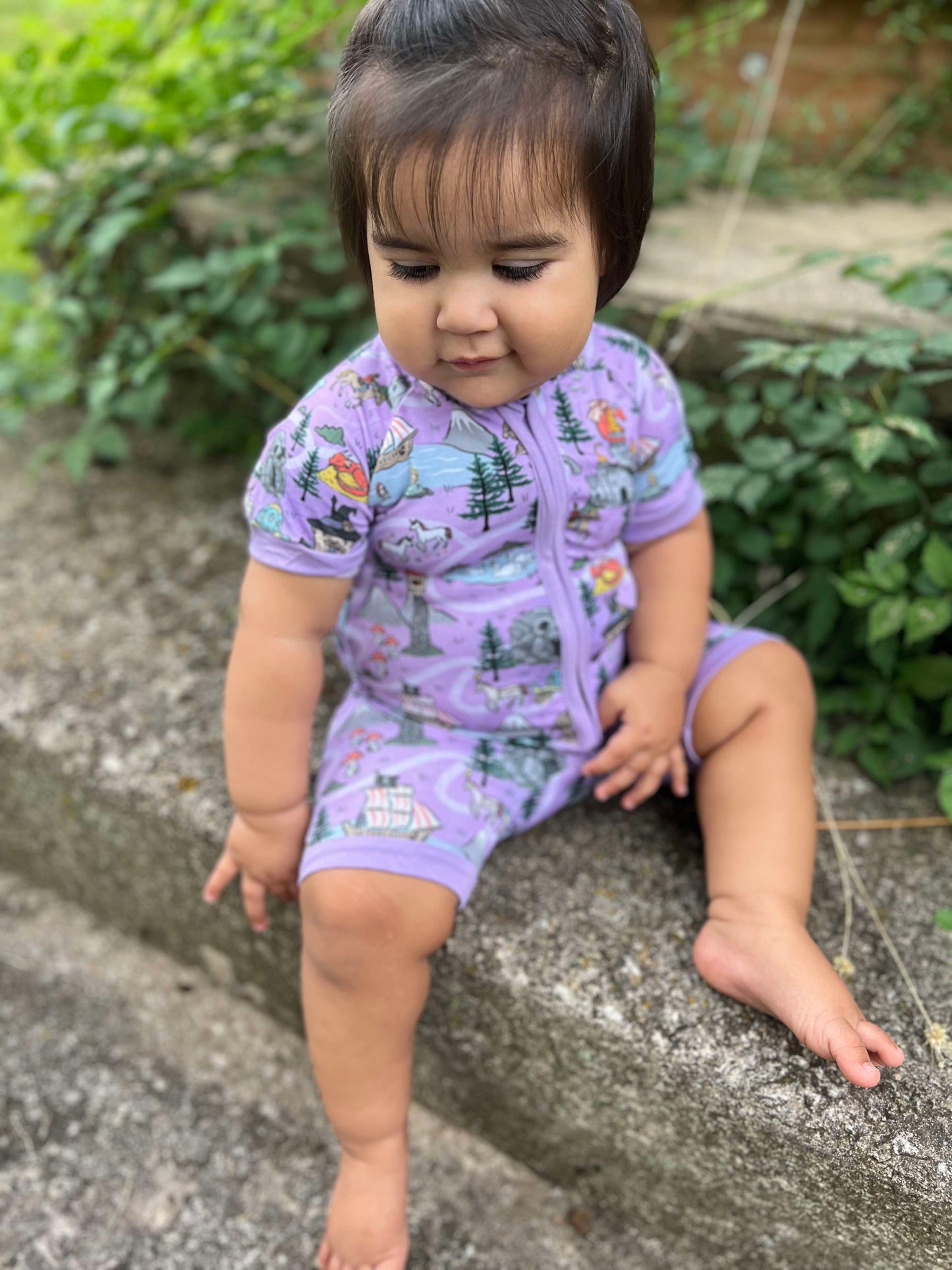 The Land of Make Believe Bamboo Shortie Romper