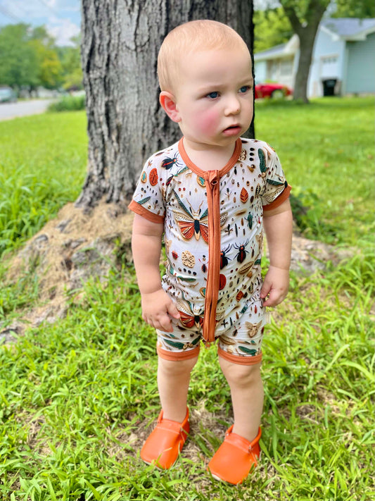 Bugs and Kisses Bamboo Shortie Romper