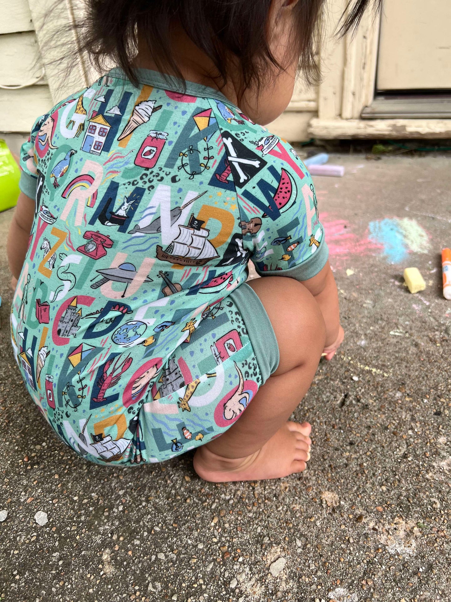 B is for Bamboo Shortie Romper