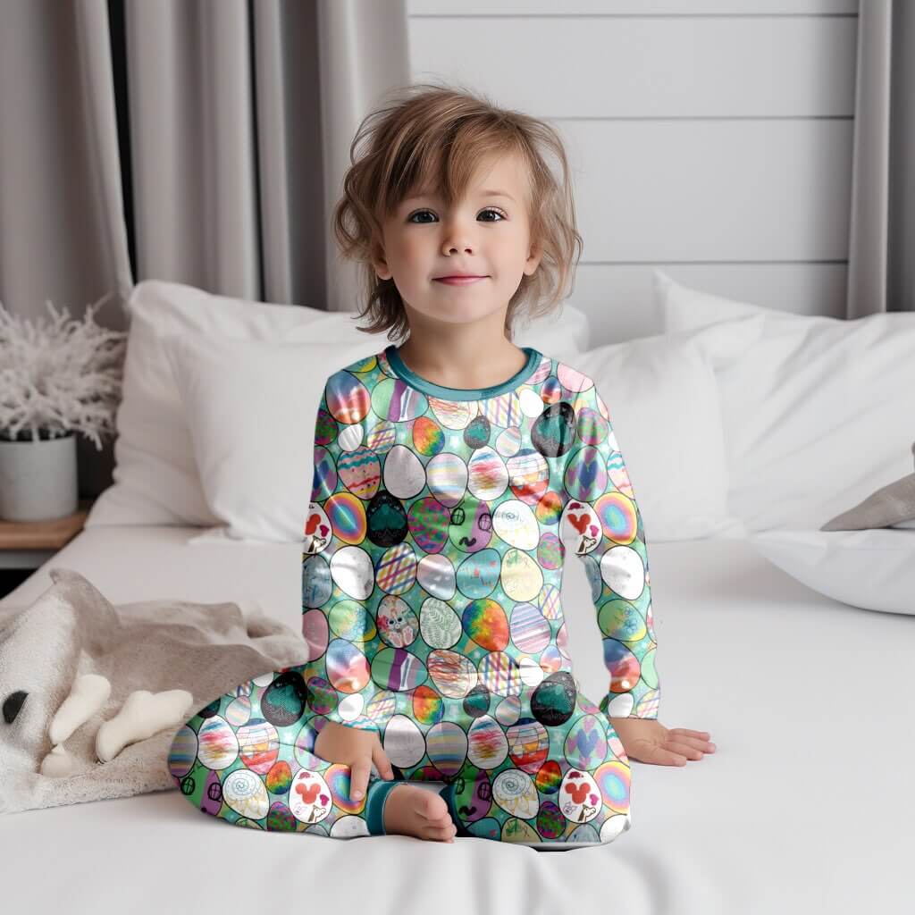 Egg-cellent! Bamboo Two Piece Pajama Set