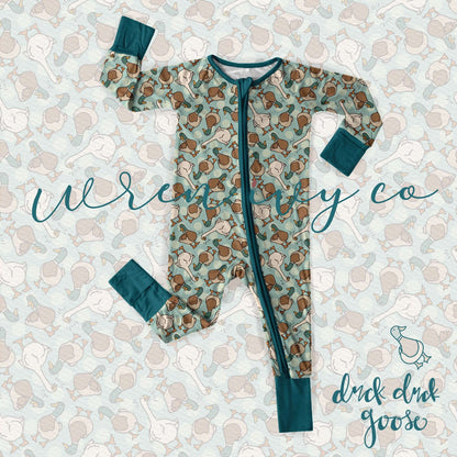 Duck, Duck... GOOSE Bamboo Zippie Romper