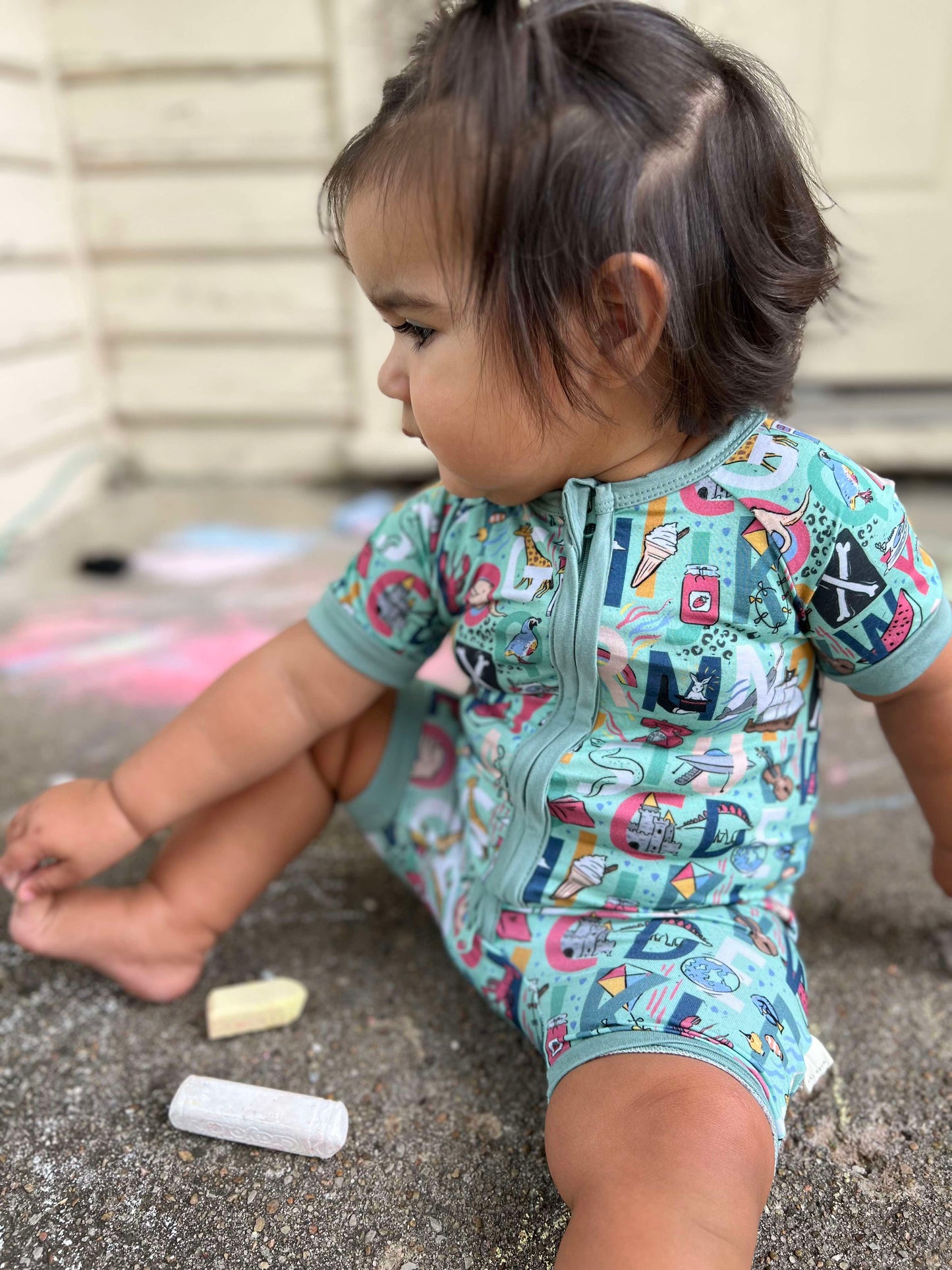 B is for Bamboo Shortie Romper