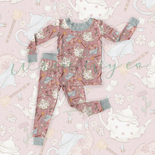 What's the Tea? - Bamboo Two Piece Pajama Set